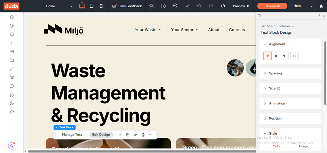 Duda-editor