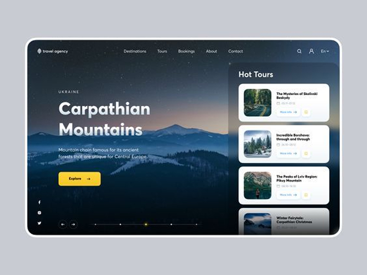 Travel Agency Landing Page __ Website Concept